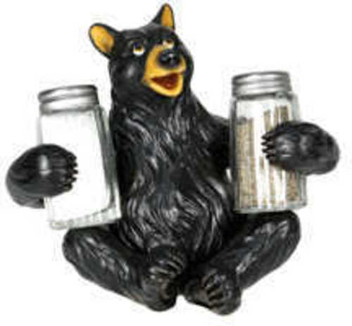 Rivers Edge Products Bear Holding Glass Salt & Pepper SHAKERS