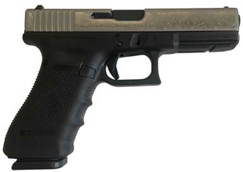 Glock G17 G4 Safe Action Semi-Automatic Pistol 9mm Luger 4.49" Barrel (3)-17Rd Magazines Fixed Sights Sainless PVD Slide Black Polymer Finish