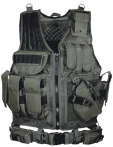 Leapers Inc. - UTG Vest Black 547 Law Enforcement Tactical Pvc-V547BT