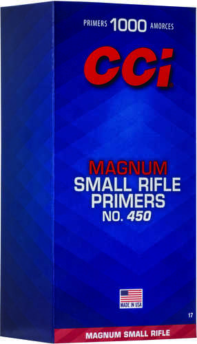 CCI 450 <span style="font-weight:bolder; ">Magnum</span> Small Rifle Primers Box of 1000