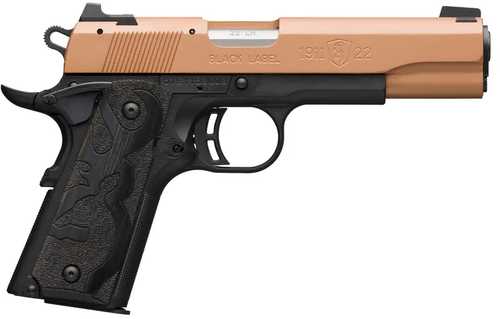 Browning 1911-22 Semi-Automatic Pistol .22 Long Rifle 4.25" Barrel (1)-10Rd Magazine Fixed Sights Copper Cerakote Slide Matte Black Finish