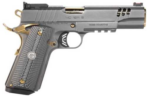 Girsan MC1911 Negotiator Semi-Automatic Pistol .45 ACP 5" Barrel (1)-8Rd Magazine Fiber Optic Front Sight Titanium With Gold Accents Finish