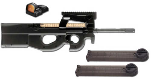 Used FN America PS90 Semi-Automatic Rifle 5.7x28mm 16" Barrel (2)-50Rd Magazines Vortex Viper Red Dot Black Finish Blemish (Damaged Case)