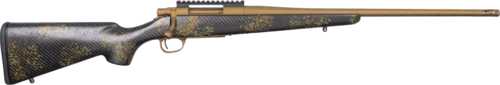 Howa M1500 Bolt Action Rifle 6.5 <span style="font-weight:bolder; ">Creedmoor</span> 20" Barrel (1)-4Rd Magazine Green and Bronze Sponge Stock Burnt Cerakote Finish