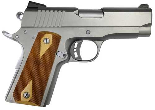 Armscor M1911-A1 Rock Semi-Automatic Pistol 9mm Luger 3.5" Barrel (1)-8Rd Magazine Fixed Sights Double Diamond Checkered Wood Grips Stainless Steel Finish