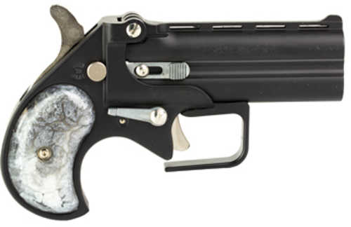 Old West Big Bore Derringer .38 Special 3.5" Barrel 2 Round Capacity Fixed Sights Pear Grips Matte Black Finish