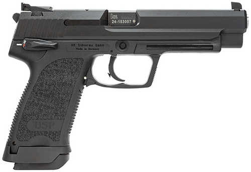 Heckler & Koch USP9 Expert Semi-Automatic Pistol 9mm Luger 5.2" Barrel (2)-18Rd Magazines 3 Dot Sights Black Finish