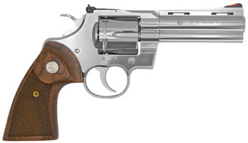 Colt's Manufacturing Python Double Action Revolver .357 Magnum 4.25" Barrel Walnut Grips Stainless Finish