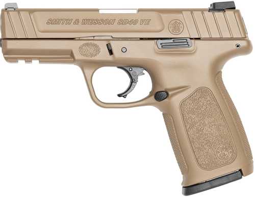 Smith & Wesson SD40VE Striker Fired Semi-Automatic Pistol .40 S&W 4" Barrel (2)-14Rd Magazines Flat Dark Earth Polymer Finish