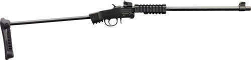 Chiappa Little Badger Break Open Single Shot Rifle .22 Long 16.5" Barrel Round Capacity Steel Wire Stock Black Finish