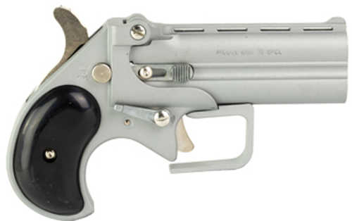 Old West Big Bore Derringer .38 Special 3.5" Barrel 2 Round Capacity Fixed Sights Black Synthetic Grips Silver Finish