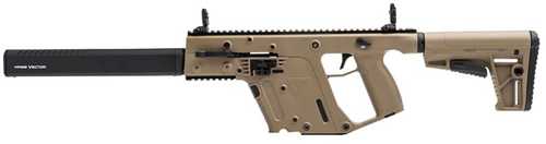 Click to see larger image. Kriss USA Vector CRB Semi-Automatic Rifle .45 ACP 16" Barrel (1)-10Rd Magazine Fixed M4 Stock Flat Dark Earth Finish