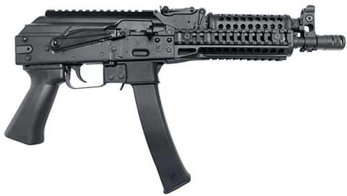 Kalashnikov USA KP-9EB Semi-Automatic AK-Style Pistol 9mm Luger 9.25" Barrel (2)-30Rd Magazines Black Finish