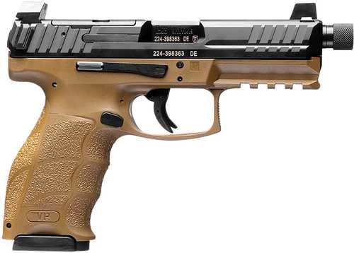 Heckler & Koch VP9 Tactical OR Seemi-Automatic Pistol 9mm Luger 4.7" Barrel (3)-10Rd Magazine Black Slide Flat Dark Earth Polymer Finish