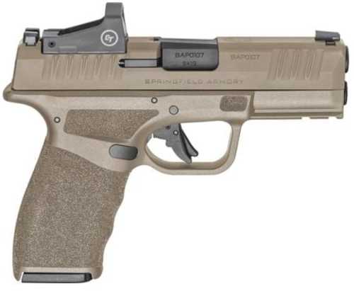 Springfield Hellcat Pro OSP Semi-Automatic Pistol 9mm Luger 3.7" Barrel (2)-15Rd Magazines Crimson Trace CT-1500 Red Dot Included Flat Dark Earth Finish