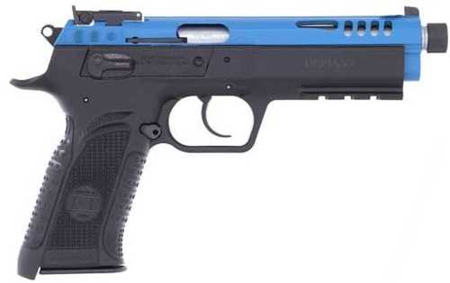 Tanfoglio Force Semi-Automatic Pistol .22 Long Rifle 4.9" Barrel (1)-10Rd Magazine Fixed Sights Blue Slide Black Polymer Finish
