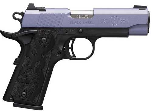 Browning 1911-380 Semi-Automatic Pistol .380 ACP 3.62" Barrel (1)-8Rd Magazine Crushed Orchid Cerakote Slide Black Polymer Finish