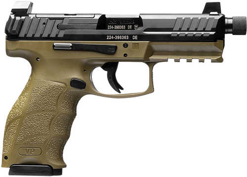 Heckler & Koch VP9 Tactical Semi-Automatic Pistol 9mm Luger 4.7" Barrel (1)-17Rd Magazine Black Slide Flat Dark Earth Finish