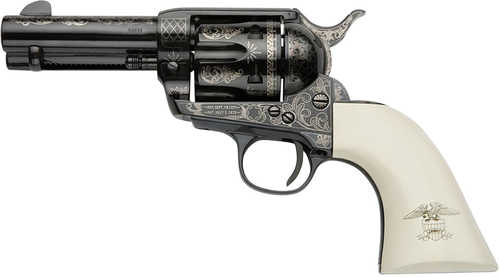 Pietta Great Western II Liberty Revolver 9mm Luger 3.5" Barrel 6 Round Capacity Blued Engraved Finish