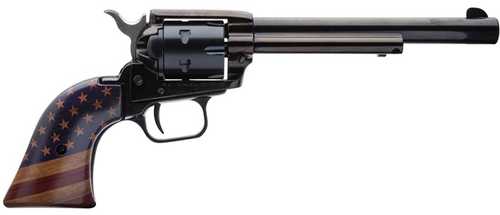 Heritage Rough Rider Small Bore Single Action Revolver .22 Long Rifle 6.5" Barrel 6 Round Capacity US Flag Grips Blued Finish