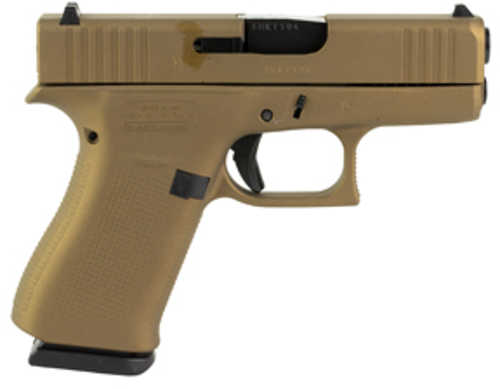 Glock 43X Sub-Compact Semi-Automatic Pistol 9mm Luger 3.41" Barrel (2)-10Rd Magazines Burnt Bronze Finish