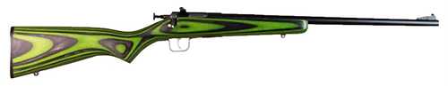 Crickett 22 LR 16.12" Blued Barrel & Receiver Green/Black Laminate Stock