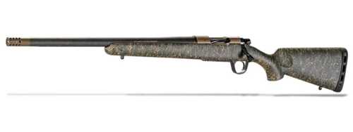 Christensen Arms Ridgeline Left Handed Bolt Action Rifle .243 Winchester 20" Barrel 4 Round Capacity Green w/Black & Tan Webbing Stock Burnt Bronze Finish