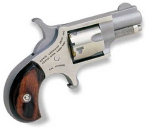 North American Arms Single Action Mini-Revolver .22 Short 1.125" Barrel 5 Round Capacity Wood Grips Stainless Finish