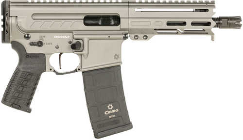 CMMG Dissent MK4 Semi-Automatic Pistol 9mm Luger 6.5" Barrel (1)-33Rd Magazine Black Polymer Grips Tungsten Gray Finish
