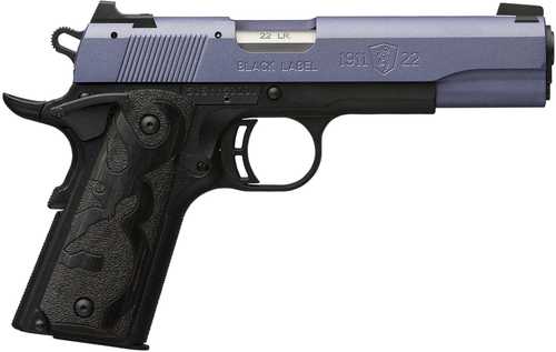 Browning 1911-22 Black Label Semi-Automatic Pistol .22 Long Rifle 4.25" Barrel (1)-10Rd Magazine Crushed Orchid Cerakote Slide Matte Black Finish