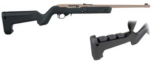 Ruger 10/22 Takedown Semi-Automatic Rifle .22 Long Rifle 16.13" Barrel (4)-10Rd Magazines Black Magpul Backpacker Stock Brown Finish