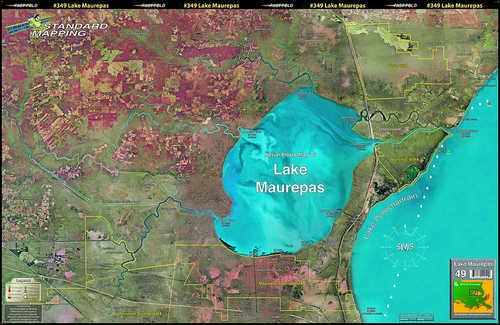 Standard Map Laminated Lake Maurepas Md#: M049