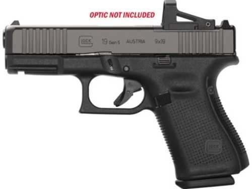 Used Glock 19 Gen5 Semi-Automatic Pistol 9mm Luger 4.02" Barrel (3)-15Rd Magazines Fixed Sights Black Polymer Finish Rebuilt