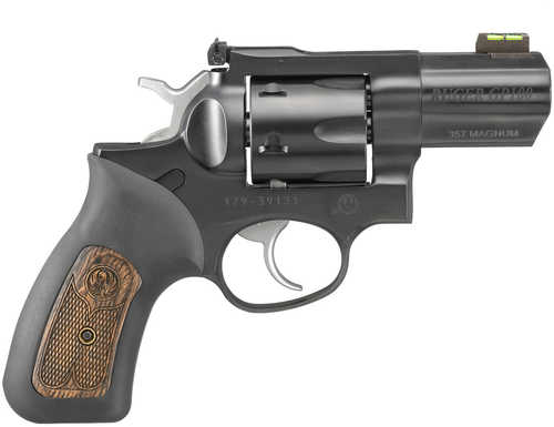 Ruger GP100 HiViz Carry TALO Double/Single Action Revolver .357 Magnum 2.75" Barrel 6 Round Capacity Cushoned Rubber W/Wood Insert Grips Blued Finish