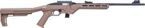 Legacy Sports/Citadel Trakr Semi-Automatic Rifle .22 Long Rifle 18" Barrel (1)-10Rd Magazine Flat Dark Earth Synthetic Stock Black Finish