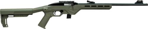 Legacy Sports/Citadel Trakr Semi-Automatic Rifle .22 Long Rifle 18" Barrel (1)-10Rd Magazine OD Green Synthetic Stock Black Finish