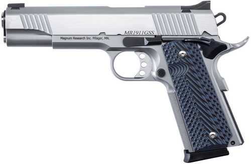 Magnum Research 1911G 45 ACP Stainless Steel 5" Barrel G10 Grip Semi Automatic Pistol DE1911GSS