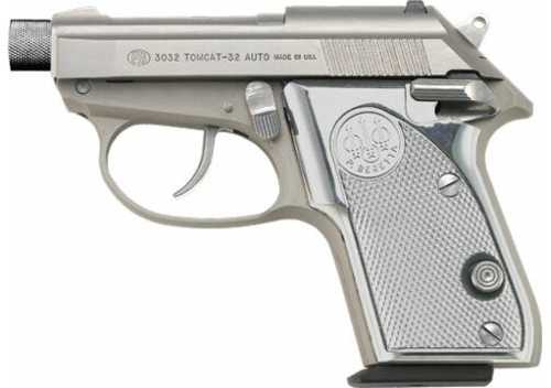 Beretta 3032 Tomcat Semi-Automatic Pistol .32 ACP 2.9" Barrel (1)-7Rd Magazine Aluminum Grips Silver Finishv