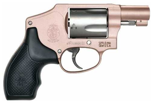 Smith & Wesson 642 Revolver .38 Special +P 1.88" Barrel 5 Round Capacity Rubber Grips Rose Gold Finish