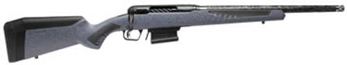 Savage 110 Carbon Predator Bolt Action Rifle .300 Blackout 16" Barrel (1)-4Rd Magazine Gray Synthetic Stock Matte Black Finish