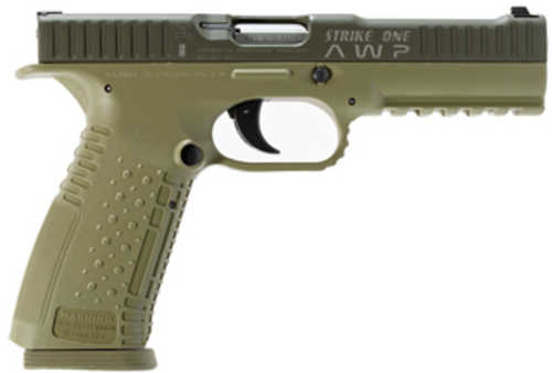 American Precision Strike One Semi-Automatic Pistol 9mm Luger 5" Barrel (2)-10Rd Magazines Black Slide Olive Drab Green Finish