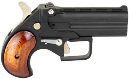 Old West Big Bore Derringer .380 ACP 3.5" Barrel 2 Round Capacity Fixed Sights Rosewood Grips Matte Black Finish