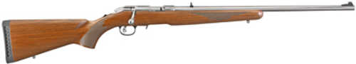 Used Ruger American Rimfire LRT TALO Bolt Action Rifle .22 Long Rifle 22" Barrel 10 Round Capacity Walnut Stock Silver Satin Finish