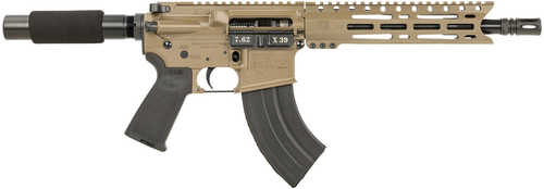 Diamondback DB15 Semi-Automatic Pistol 7.62x39mm 10" Barrel (1)-28Rd Magazine Black Aluminum Stock Flat Dark Earth Finish
