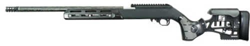 Black Rain Ordnance Executive Semi-Automatic Rifle .22 Long Rifle 20" Barrel (1)-10Rd Magazine WOOX Furiosa Chassis with Walnut Inserts Matte Black Finish