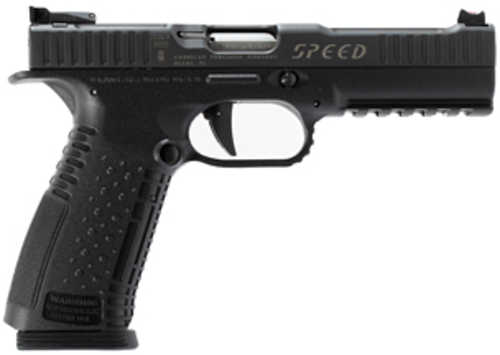 American Precision Strike One Speed Semi-Automatic Pistol 9mm Luger 5" Barrel (2)-17Rd Magazines Matte Black Finish