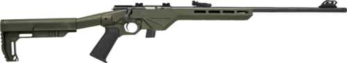 Legacy Citadel Trakr Bolt Action Rifle .17 HMR 21" Barrel (1)-5Rd Magazine OD Green Synthetic Stock Black Finish