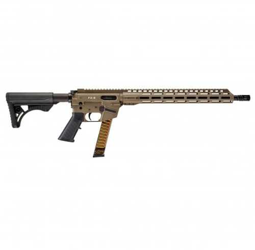 Freedom Ordnance FX9 Semi-Automatic AR Rifle 9mm Luger 16" Barrel (1)-31Rd Magazine Black Adjustable Stock Flat Dark Earth Finish