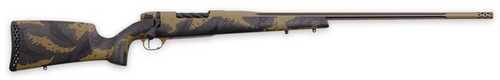 Weatherby Mark V Apex Bolt Action Rifle .338 <span style="font-weight:bolder; ">Lapua</span> <span style="font-weight:bolder; ">Magnum</span> 26" Barrel 2 Round Capacity Carbon Fiber w/FDE and Black Stock Flat Dark Earth Cerakote Finish