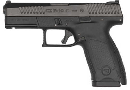 CZ-USA P-10C Compact Semi-Automatic Pistol 9mm Luger 4" Barrel (1)-10Rd Magazine 3 Dot Sights Black Polymer Finish
